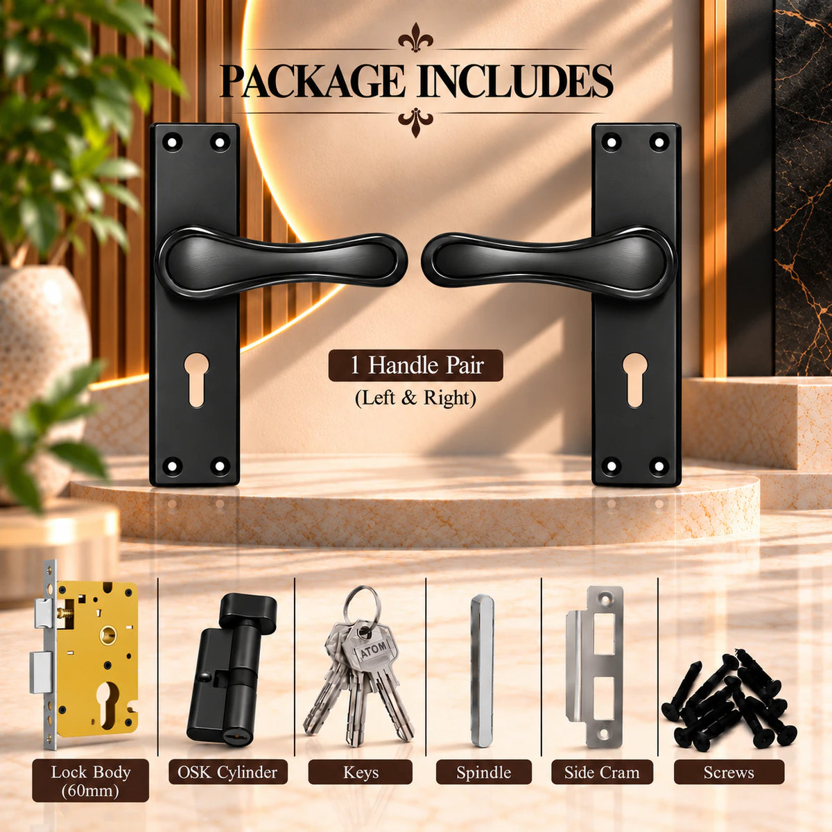 SS Mortice Handle G.O Series Finish Lever Handle (ZSM-A2)