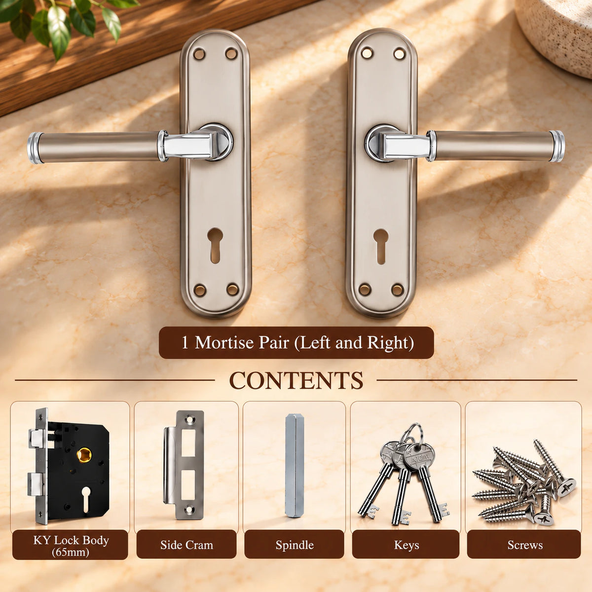 SS/Antique Mortice Handle G.O Series Classic Round