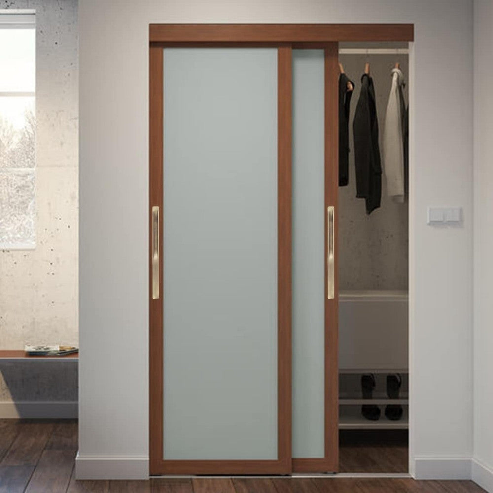 Atom Sliding Council Wardrobe Door Handle | for Drawer Cupboard Almirah Kitchen Cabinet Slider Doors Handles | Brass Antique Finish CH-316
