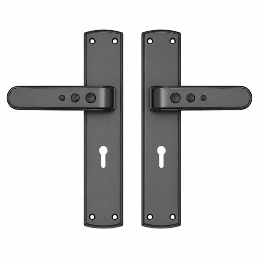 Heavy Duty Zinc Mortise Door Lock, Black Gray Finish (8 inch) (O65)