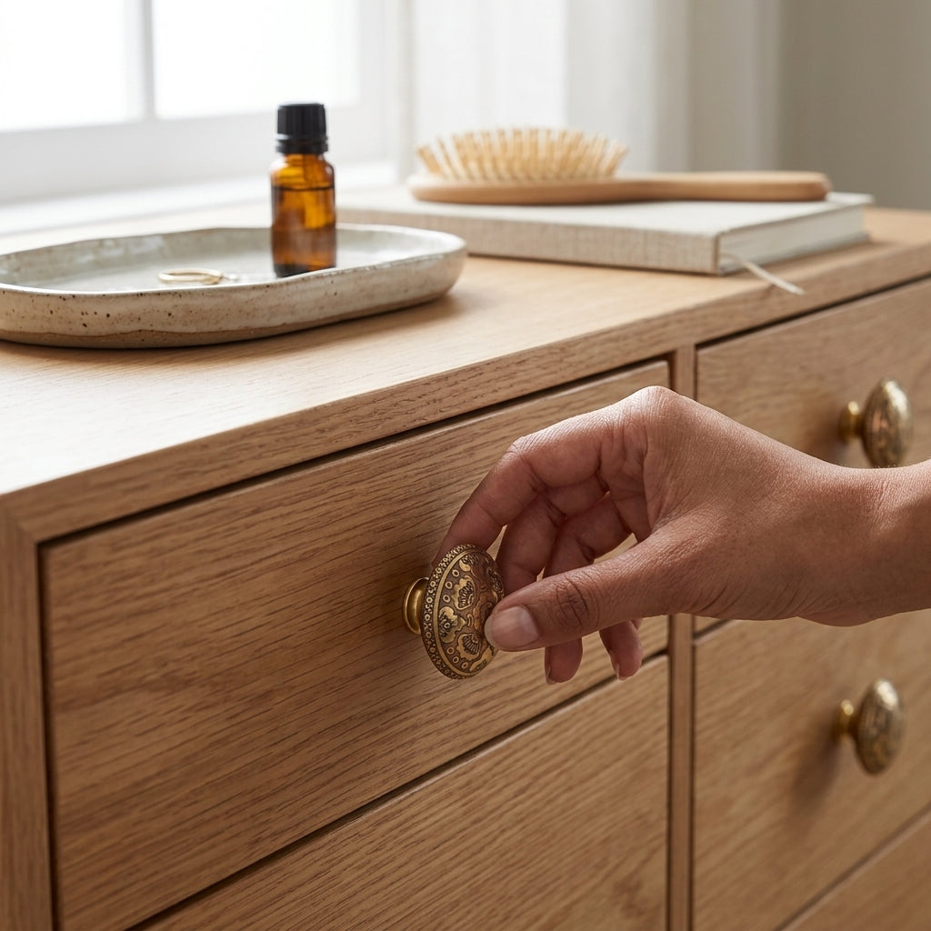 BK-Orchid Designer Cabinet Knob | Multi Colour Floral Furniture Knob