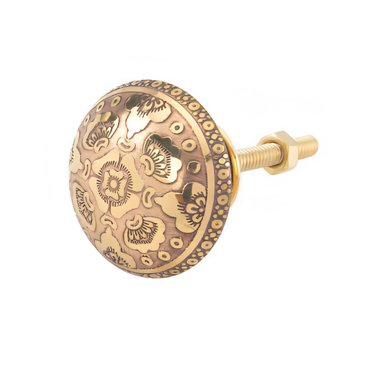BK-Orchid Designer Cabinet Knob | Multi Colour Floral Furniture Knob