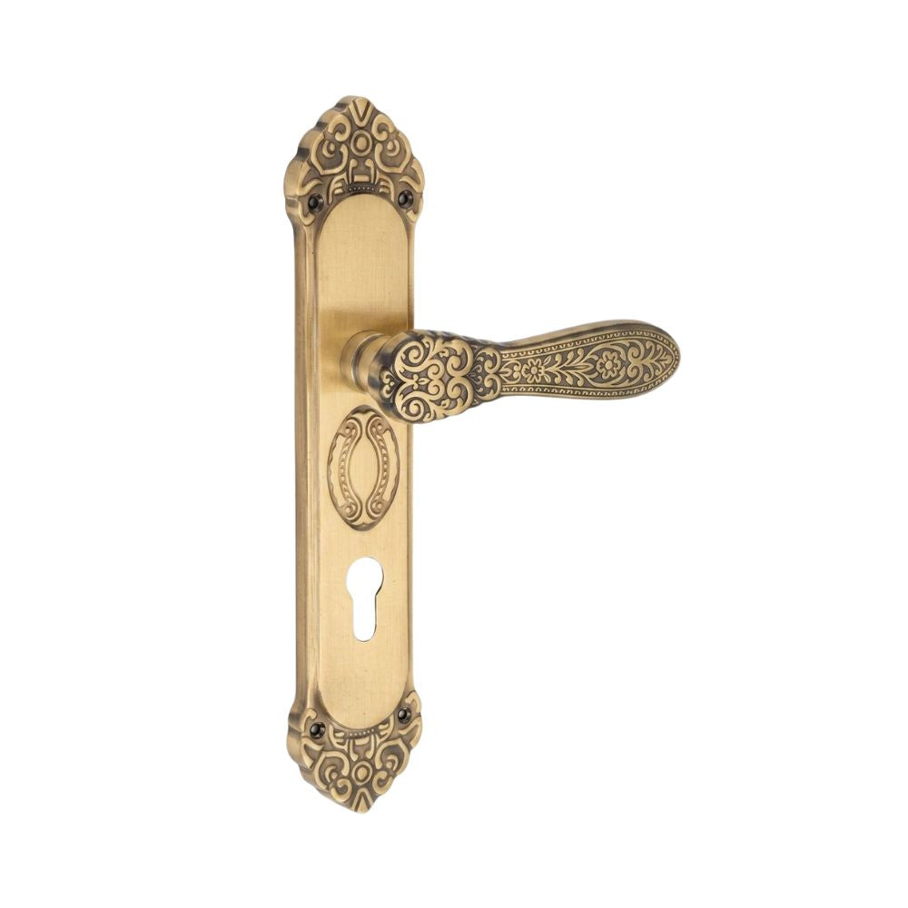 Brass Mortice Handle Antique Finish 11 Inch FISTA