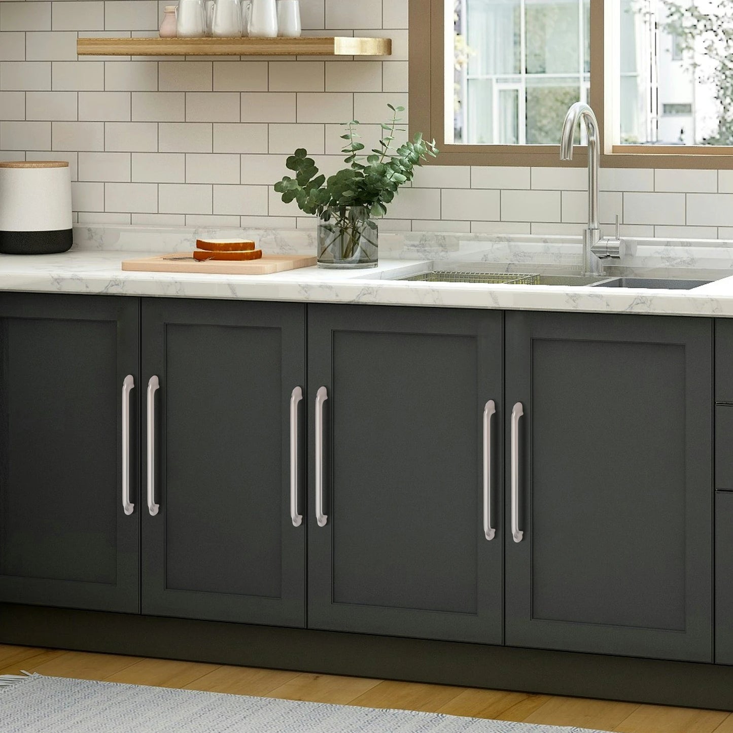 Cabinet Handle CH-228 CP & Satin Finish Kitchen Cabinet Pull Handle