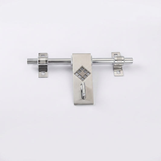 Erica Black Silver Tower Bolt | Designer Door Aldrop 8" 10" 12"