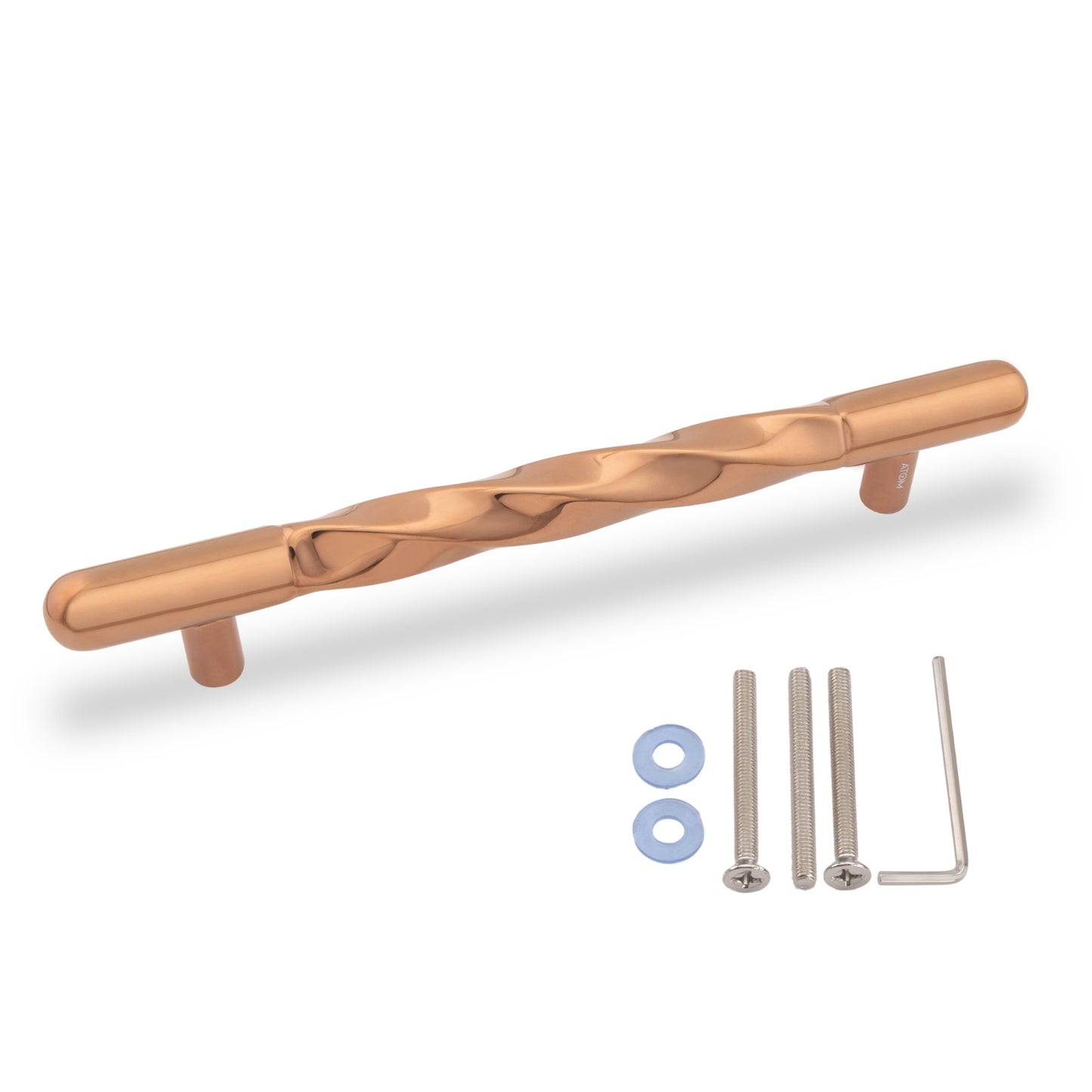 ATOM Aloe Main Door Pull Handle | Aluminium | PVD Rose Gold Finish | 1 Year Warranty
