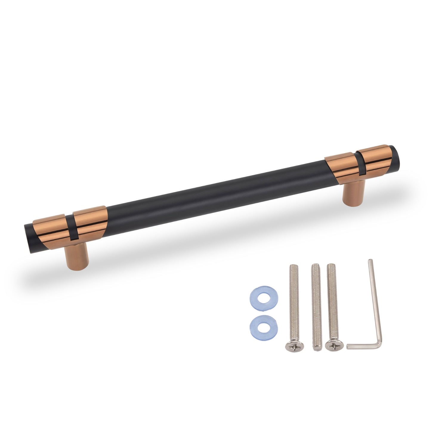 ATOM Cedar Main Door Pull Handle | Aluminium | Black Rose Gold PVD Finish | 1 Year Warranty