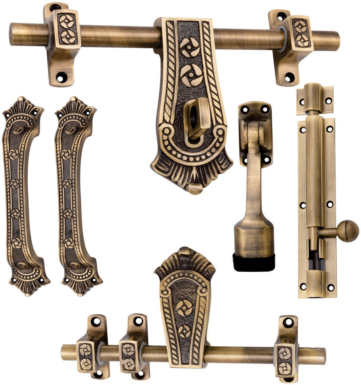 Aluminium Door Kit, Brass Antique Finish (DK-Kohinoor)