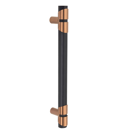 ATOM Cedar Main Door Pull Handle | Aluminium | Black Rose Gold PVD Finish | 1 Year Warranty