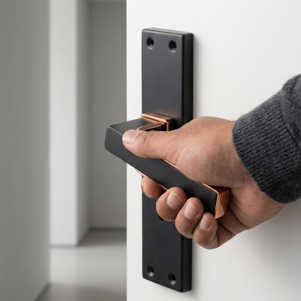 Mortise Handle, Zamak/O-Series, Finish Coca Black with KY & CY (O-71)