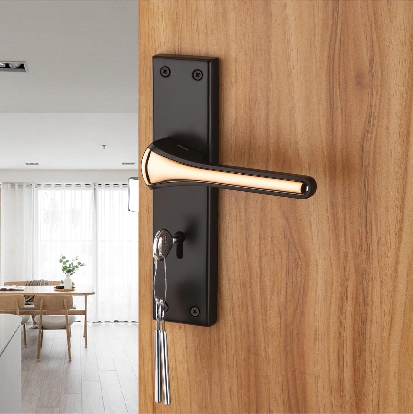 Heavy Duty Zinc Mortise Door Lock, Coca Black Finish, (8 inch) (O68)