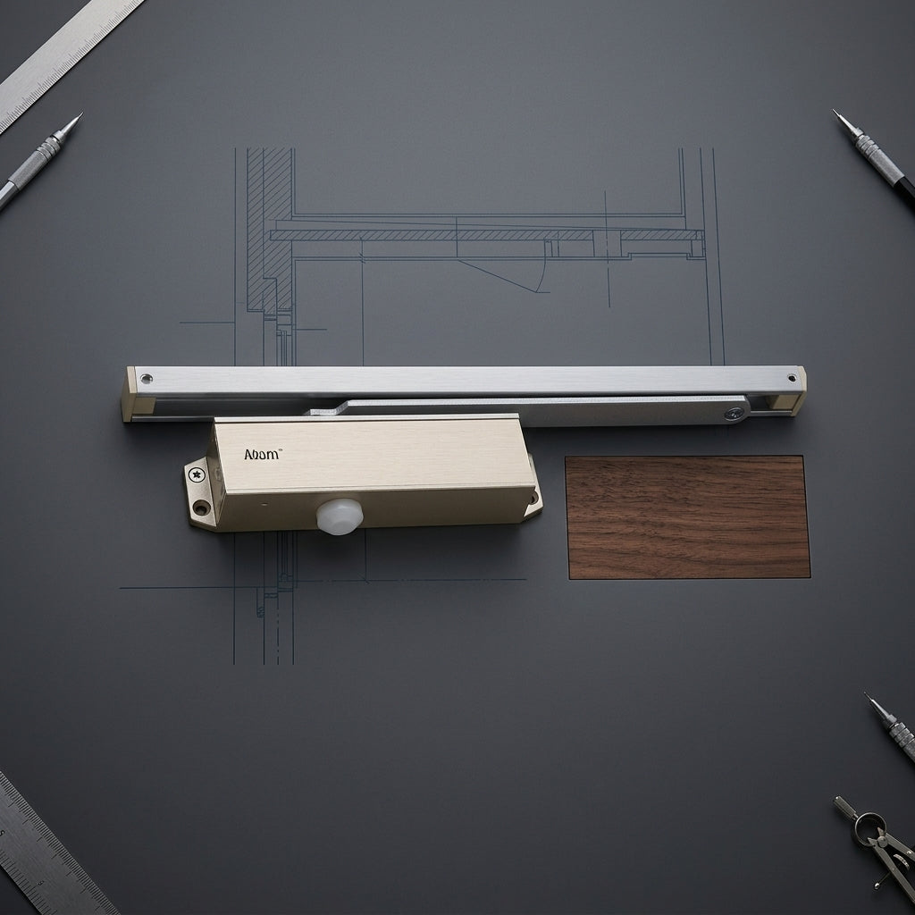 Pelmet Arm Door Closer-100 | Concealed Hydraulic Door Closer SS Finish