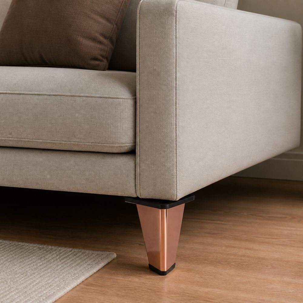 Sofa Leg SL-1013 Designer Furniture Leg Rose Gold Finish  4"